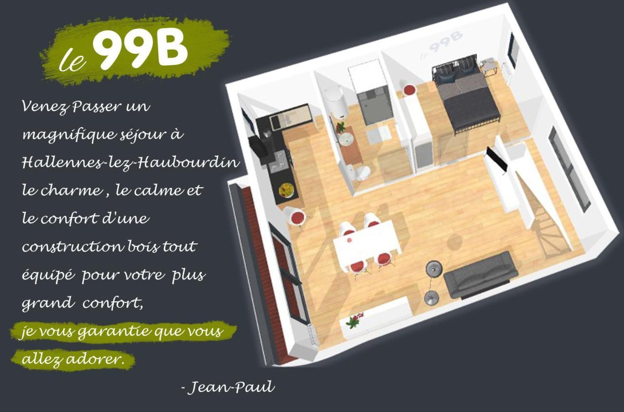 Le 99B Modern Apartment Queen Size Bed Connected Tv Hallennes-lez-Haubourdin Ngoại thất bức ảnh